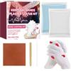Generic Kit di fusione a mano | Kit di stampi a mano | Kit di stampi a mano per coppie | Kit di fusione per stampi a mano | Stampo a mano in gesso per famiglia, stampo in gesso e kit di fusione per piedi