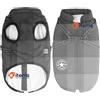 Aiboria Cane Giacche Per Invernale,Antivento,Impermeabile,2 - IN 1 Outfit Nero