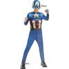 Rubies 610759 - Costume Di Capitan America Colorato (3 4 Anni) Ufficiale Disney