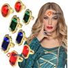 Boland 00636 Set Di Anelli Con Gemme Finte 8 PC 10 Anni+ Statement