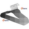 SONGMICS Set Di 20 Velluto Appendini 41.5cm Largo 360° Girevole Ganci Argento &