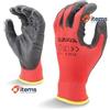 EDIMAX, Guanti Lavoro, Alto Resistenza A Bracciolo E Degar Livello 3 Rosso/Nero