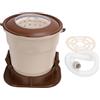 Qcwwy Asciugatrice Manuale, Mini Asciugatrice Portatile Spinner Compatto con Coperchio Trasparente Antipolvere per la Riduzione del Rumore Lavatrice per Lavanderia Non Elettrica p