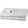MAGICHOME Coperta MagicHome, riscaldante, flanella, grigia, 180x130 cm