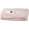 MAGICHOME Coperta MagicHome, riscaldante, flanella, beige, 180x130 cm