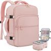 ETRONIK Zaino Ryanair 40x30x20 Sottosedile, Zaino da Viaggio Aereo Cabina Impermeabile Donna, Bagaglio a Mano Compatibile Wizz Air, EasyJet, Borsa da Viaggio Weekend per laptop 15,6 pollici, Rosa