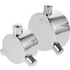 DOITOOL 1 set classico rubinetto maniglia per cucina bagno design in metallo durevole superficie liscia manopola per un facile utilizzo unico finitura colorata pratico accessorio per il bagno