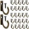 PERFETSELL 60 Pezzi Ganci Appendiabiti Vintage con Viti, Ganci Appendiabiti da Parete Ganci a Vite Vintage in Bronzo Piccoli Ganci da Avvitare Gancio Appendiabiti Singolo per Porte Cucina Corridoio
