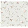 A.S. Création Carta da parati con fiori, autoadesiva, stile rustico, motivo floreale, colore rosa, crema, 0,52 x 2,5 m, made in Germany