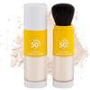 AYHYHLJZJ Cipria minerale fissante solare per viso e cuoio capelluto, SPF 50 PA++, traslucida, controllo sebo, finish opaco naturale, a lunga tenuta, leggera, traspirante, adatta a tutte le pelli (8 g)