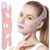 Zimoer Maschera Lifting v-Line per Rimozione Doppio Mento, Sottogola Modellante per i Contorni Del Viso, Maschera con Nastro Lifting Traspirante per Doppio Mento e Pelle Cadente, Stampa Farfalla Rosa