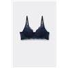 Tezenis Reggiseno Super Push-up In Pizzo Riciclato Malibù Donna Blu