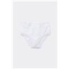Tezenis Slip Alto In Cotone E Pizzo Donna Bianco