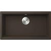 Elleci Lavello Elleci Incasso 1 vasca 75 x 43,5 Time Undermount 130 Granitek Espresso LG213078BSO