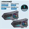 kebidumei 1/2 pezzi casco moto interfono Bluetooth auricolare interfono senza fili Intercomunicador Moto cuffia vivavoce impermeabile