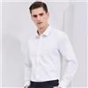 Bamboople Camicia bianca da uomo in fibra di bambù manica lunga vestibilità regolare formale Business Social Camisas Plus Large Size 8XL 7XL 6XL 5XL