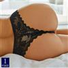 finetoo Perizoma sexy in pizzo da donna Mutandine perizoma tinta unita da donna Intimo con prospettiva floreale Lingerie intima morbida e traspirante femminile