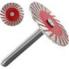 NONE Disco da taglio da 40 mm Gambo da 6 mm Lama per sega circolare Disco abrasivo Mola per legno Metallo Pietra Granito Marmo
