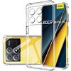 NONE Custodia per telefono trasparente antiurto per Xiaomi Poco X6 Pro M6 M5 M4 F5 F3 X4 X3 X5 C65 M5s M4 Pro 4G 5G Cover posteriore in Silicone TPU di lusso