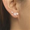 RINHOO FRIENDSHIP Orecchini a Stella Scintillanti per Donne, Eleganti Orecchini Mini a Stella con Zirconi e Strass, Gioielli alla Moda per Feste e Compleanni