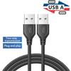 mussels Cavo di prolunga USB A maschio a USB maschio doppio USB 2.0 per radiatore disco rigido Webcom fotocamera cavo di prolunga per trasmissione dati USB