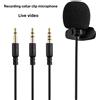 NONE MC01A Microfono lavalier da bavero con clip per collare cablato mini vivavoce esterno portatile da 3,5 mm per altoparlante Lound per PC portatile