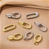 NONE 2 pezzi 14K chiusura in ottone dorato moschettone collana fermagli chiusure perla potenziatore connettore fai da te per la ricerca di gioielli creazione di braccialetti