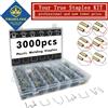 NONE 3000/1200/600PCS Cucitrice a caldo Graffette Saldatura di plastica Saldatore Chiodi Kit Paraurti auto Riparazione Pistola di saldatura Cucitrice a caldo S Wave M Piatto