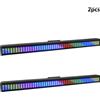 HYULIGHTS 2 pz 200 W Barra LED Luce Stroboscopica RGB 3in1 192 Partizione DMX Super Luminoso Dj Wash Bar Stroboscopico Effetti di Illuminazione Scenica