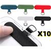 NONE Cordino per telefono Cordino anti-smarrimento Cinghia staccabile Guarnizione colorata Anello in metallo Clip Cavo per appendere Tether Tab Accessori per custodie per telefoni