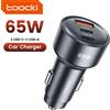 Toocki 65W Caricabatteria da auto PD 35W Ricarica rapida per iPhone 16 15 14 Samsung S24 AFC USB C Caricabatteria da auto per Xiaomi Huawei Realme
