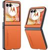 ALISOOE Per Motorola Razr 60 Ultra / Razr 50 Custodia protettiva in pelle PU di lusso per Motorola Moto Razr 50 Ultra Funda Capa