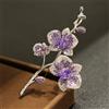 NONE Spilla con orchidea a farfalla viola dal temperamento elegante per donna Spilla unisex in lega di animali squisiti Spilla per accessori che stretta in vita