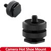EXSKOF Hot Shoe in lega di alluminio a 1/4 "Adattatore Hot Shoe Mount Flash Holder per GoPro Hero insta360 DJI Osmo Luce di riempimento per fotocamera digitale