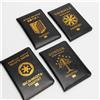 eTya Accessori da viaggio Porta passaporto anime Copertine per passaporto anime europee americane Portafoglio Copertina per passaporto in pelle Porta documenti da viaggio