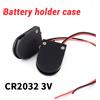 Scatola portabatteria da 5 pezzi Cr2032 3V 2032 Custodia per batterie a slot singolo con interruttore Piombo Bianco Nero Trasparente