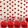 NONE 1-8Pack 3M Cuori Rossi Ghirlanda FAI DA TE San Valentino Appeso Stringa Ghirlanda Giorno Matrimonio Anniversario Proposta Decorazioni Del Partito