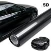 NONE Pellicola per carrozzeria in fibra di carbonio Pellicola in vinile Accessori opachi Adesivo nero lucido 3D 4D 5D 6D Decorazione di copertura in lamina automatica