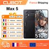 Cubot Max 5 Smartphone 5G 24GB(12+12) + 256GB Android 14 6,95" 144Hz MTK8200 4nm GHz Fotocamera 100MP 5100mAh 33W Doppio Sim GPS