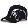 KAVNTUVE Cappellini da Baseball Unisex con Ricamo Laterale a Teschio, Regolabili per Primavera e Autunno, Cappelli Casual da Pesca e Protezione Solare