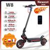 iScooter W8 Scooter elettrico da 9,3 pollici 48V 14Ah 750W Motore 30-40 km Gamma massima 40 km/h Velocità massima Doppia sospensione E Scooter con app
