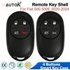 NONE 86AUTOK - Guscio/Cover per Chiave Telecomando Auto con 4 Pulsanti per Fiat 500 500E 500X 2020-2024, Senza Lama Grezza, Guscio Smart per Chiave Auto
