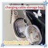 NONE Mini custodia trasparente portatile con cerniera, custodia multifunzionale per cuffie e caricabatterie, accessori da viaggio con portachiavi