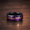 SUNFLOWERZHU Anello Nero da Uomo con Motivo Notte Stellata Unico, Gioiello Unisex per Matrimonio, Accessori per Feste, Vendita all'Ingrosso