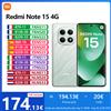Xiaomi Redmi Note 15 4G, NFC, 8 256GB, MediaTek Helio G100-Ultra, 6,77 pollici, 120 Hz, Fotocamera 108 MP, Batteria da 6.000 mAh, IP64