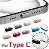 NONE Tappo Antipolvere in Metallo 16Plus per iPhone 16 Pro Max, iPhone 16, 15PM, Protezione per Porta di Ricarica Type-C, Cappuccio di Protezione per Telefoni Cellulari