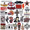 QIHE JEWELRY Spille in smalto duro Punk Rock Band, con gesto della mano a scheletro, per musica Heavy Metal, spilla per album, distintivo da risvolto, gioielli, regali per fan e amici