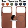 NONE Custodia per telefono in tessuto tecnico con adsorbimento per MagSafe, compatibile con iPhone 17 16 15 14 13 12 11 Pro Max, cover magnetica per ricarica wireless