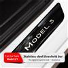 NONE Protezioni Soglia Porta per Tesla Model Y/3, Strisce in Acciaio Inox per Porte Anteriori e Posteriori, Pellicole Adesive Antigraffio, 2 Pezzi