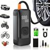 NONE Compressore d'Aria Portatile Senza Fili 150PSI, Pompa Ricaricabile con Manometro Digitale per Auto, SUV, Moto e Biciclette